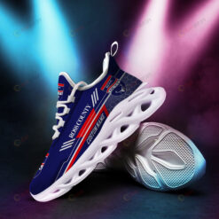 Ross County Logo Pattern Custom Name 3D Max Soul Sneaker Shoes In Blue