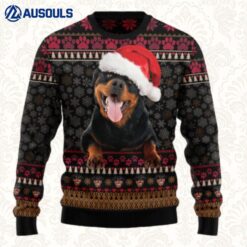 Rottweiler Christmas Ugly Sweaters For Men Women Unisex