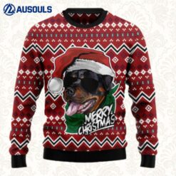 Rottweiler Merry Christmas Ugly Sweaters For Men Women Unisex