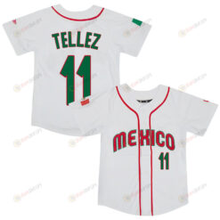 Rowdy Tellez 11 Mexico Baseball 2023 World Baseball Classic Jersey - White