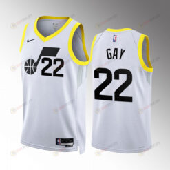 Rudy Gay 22 Utah Jazz White Association Edition Jersey 2022-23 Swingman