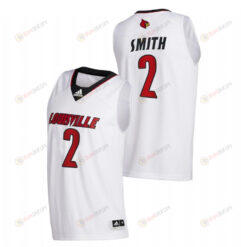 Russ Smith 2 Louisville Cardinals College Basketball Retired Men Jersey - White