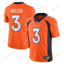 Russell Wilson 3 Denver Broncos Vapor Untouchable Limited Jersey - Orange