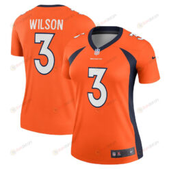 Russell Wilson 3 Denver Broncos Women's Alternate Legend Jersey - Orange