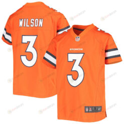 Russell Wilson 3 Denver Broncos Youth Jersey - Orange