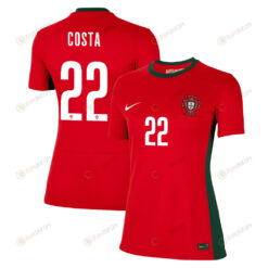 Rute Costa 22 Portugal Women's National Team 2023-24 World Cup Home Women Jersey