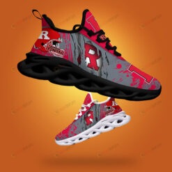 Rutgers Scarlet Knights Logo orn And Splatter Pattern 3D Max Soul Sneaker Shoes