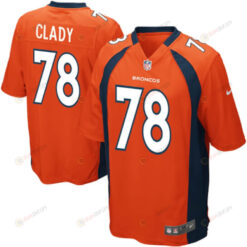 Ryan Clady 78 Denver Broncos YOUTH Team Color Game Jersey - Orange