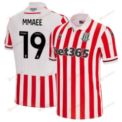 Ryan Mmaee 19 Stoke City FC 2023/24 Home Men Jersey - White Red
