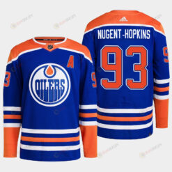 Ryan Nugent-Hopkins 93 Edmonton Oilers Blue Jersey 2022-23 Primegreen Home