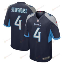 Ryan Stonehouse Tennessee Titans Game Player Jersey - Navy