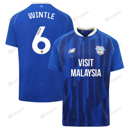 Ryan Wintle 6 Cardiff City FC 2023-24 Home Men Jersey - Blue