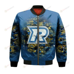 Ryerson Rams Bomber Jacket 3D Printed Camouflage Vintage