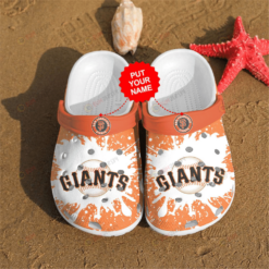 SF Giants Custom Name Crocs Crocband Clog Comfortable Water Shoes - AOP Clog