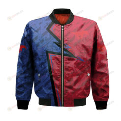 SMU Mustangs Bomber Jacket 3D Printed Abstract Pattern Sport