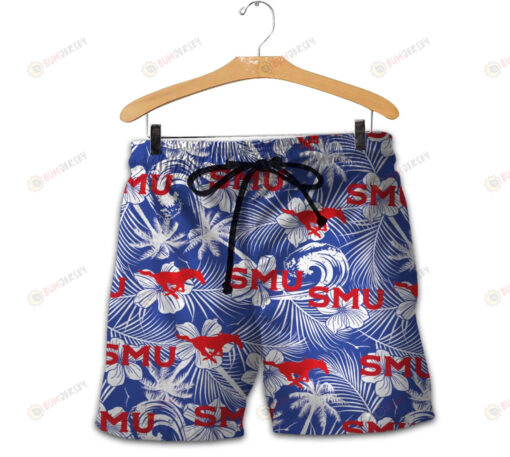 SMU Mustangs Men Shorts Tropical Seamless