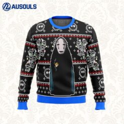 SPIRITED AWAY No Face Ugly Sweaters For Men Women Unisex