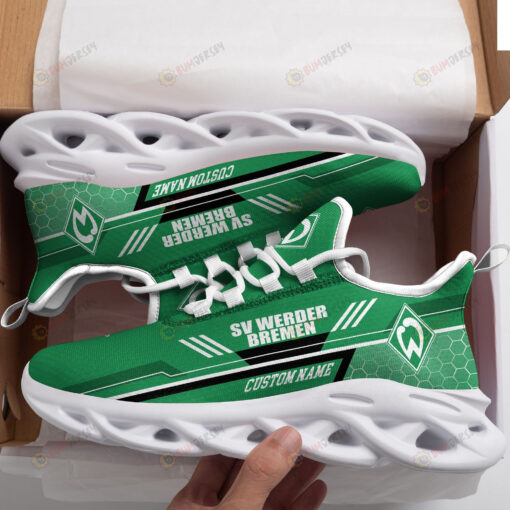 SV Werder Bremen Logo Custom Name Pattern 3D Max Soul Sneaker Shoes