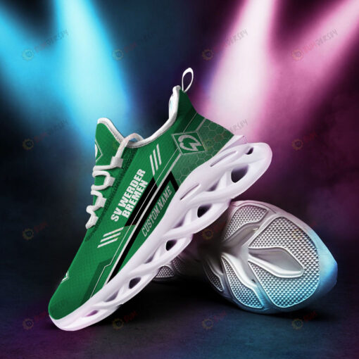 SV Werder Bremen Logo Pattern Custom Name 3D Max Soul Sneaker Shoes