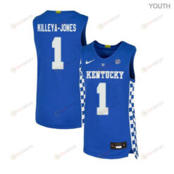 Sacha Killeya-Jones 1 Kentucky Wildcats Elite Basketball Youth Jersey - Royal Blue