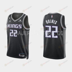 Sacramento Kings 22 Richaun Holmes 2022-23 Statement Edition Black Men Jersey