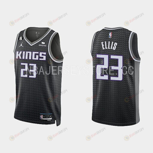 Sacramento Kings 23 Keon Ellis 2022-23 Statement Edition Black Men Jersey