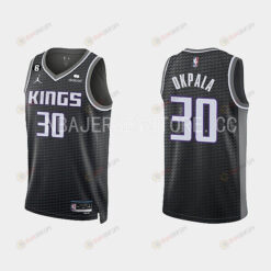 Sacramento Kings 30 KZ Okpala 2022-23 Statement Edition Black Men Jersey