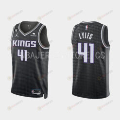 Sacramento Kings 41 Trey Lyles 2022-23 Statement Edition Black Men Jersey