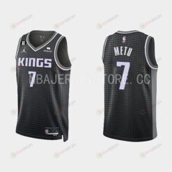 Sacramento Kings 7 Chimezie Metu 2022-23 Statement Edition Black Men Jersey