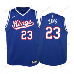 Sacramento Kings Louis King Classic Edition Blue Youth Jersey 2021 Las Vegas MVP 23 Jersey