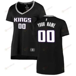 Sacramento Kings Women's Fast Break Custom Jersey Black - Statement Edition