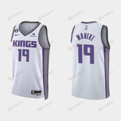 Sacramento Kings chima moneke 19 2022-23 Association Edition White Men Jersey Swingman