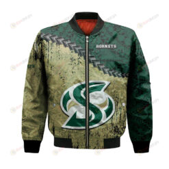 Sacramento State Hornets Bomber Jacket 3D Printed Grunge Polynesian Tattoo