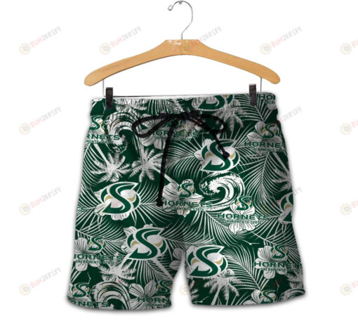 Sacramento State Hornets Men Shorts Tropical Seamless