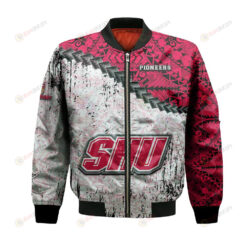 Sacred Heart Pioneers Bomber Jacket 3D Printed Grunge Polynesian Tattoo