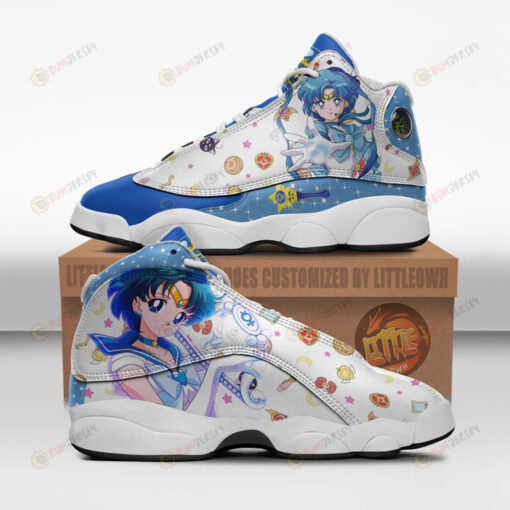 Sailor Mercury Shoes Sailor Moon Anime Air Jordan 13 Shoes Sneakers