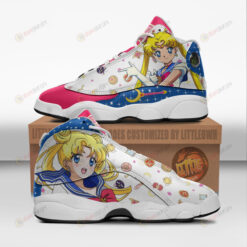 Sailor Moon Shoes Usagi Tsukino Anime Air Jordan 13 Shoes Sneakers