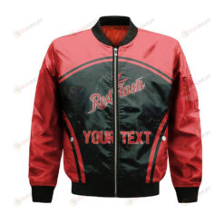 Saint Francis Red Flash Bomber Jacket 3D Printed Custom Text And Number Curve Style Sport