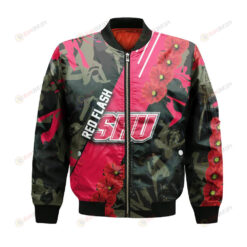 Saint Francis Red Flash Bomber Jacket 3D Printed Sport Style Keep Go on