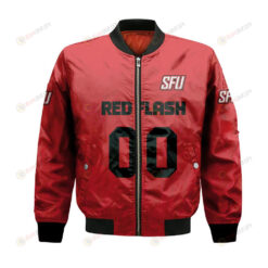 Saint Francis Red Flash Bomber Jacket 3D Printed Team Logo Custom Text And Number