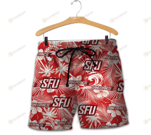 Saint Francis Red Flash Men Shorts Tropical Seamless