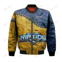 Saint John Riptide Bomber Jacket 3D Printed Grunge Polynesian Tattoo