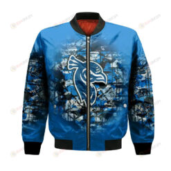 Saint Peters Peacocks Bomber Jacket 3D Printed Camouflage Vintage