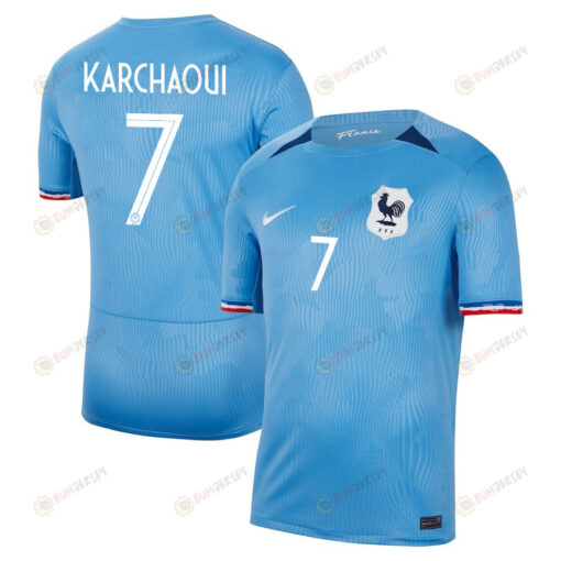 Sakina Karchaoui 7 France Women's National Team 2023-24 Home Men Jersey