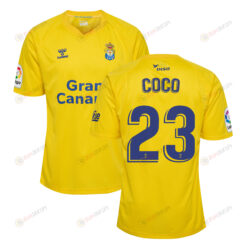 Sa?l Coco 23 UD Las Palmas 2022-23 Home Jersey - Yellow