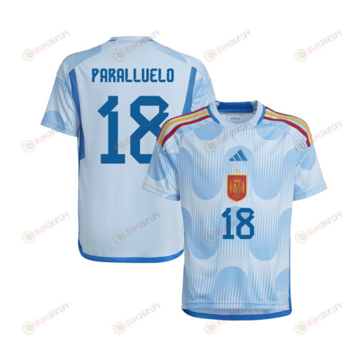 Salma Paralluelo 18 Spain 1 Star Women's National Team 2023-24 World Cup Away Jersey