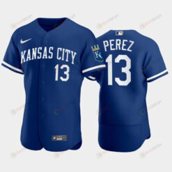 Salvador Perez 13 Kansas City Royals 2022-23 Blue Men's Jersey Jersey