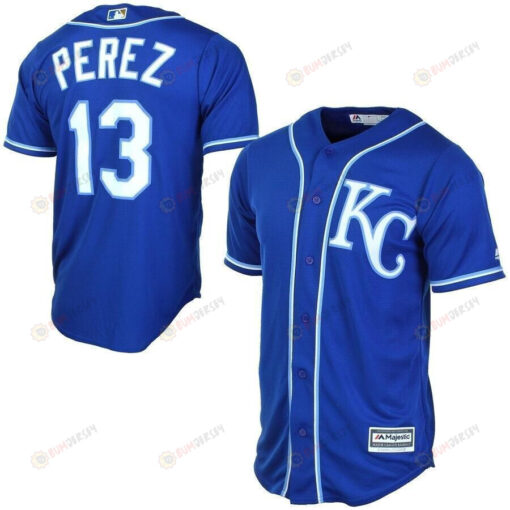 Salvador Perez Kansas City Royals Cool Base Player Jersey - Royal