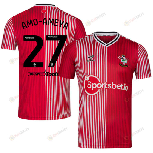 Sam Amo-Ameyaw 27 Southampton FC 2023/24 Home Men Jersey - Red
