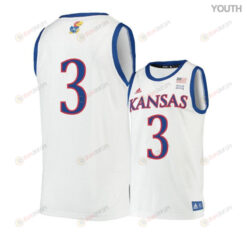 Sam Cunliffe 3 Kansas Jayhawks Basketball Youth Jersey - Beige